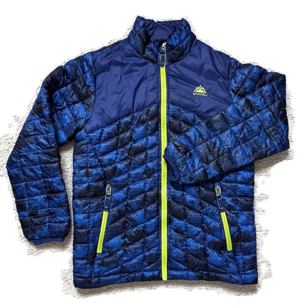 Snozu Navy and Black Quilted Ski Winter Jacket -Like New
